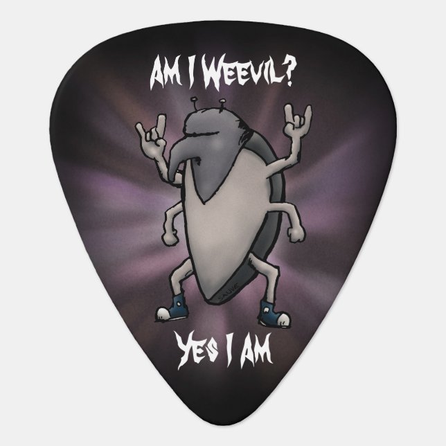 Am I Weevil Heavy Metal Guitar Pick (Front)