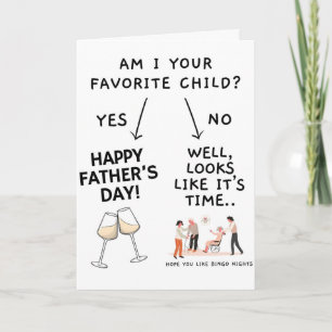 Am I Your Favorite Child, Funny Father's Day Card