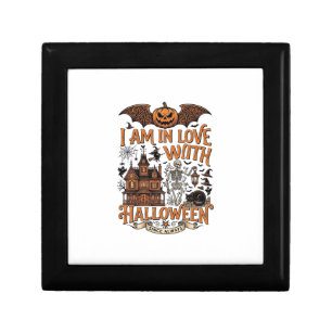 Am Love Halloween Haunted House Skeleton Pumpkin_1 Gift Box