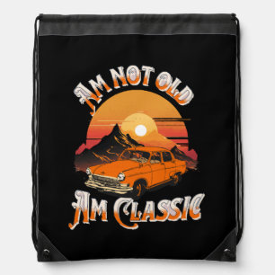 am not old am classic drawstring bag