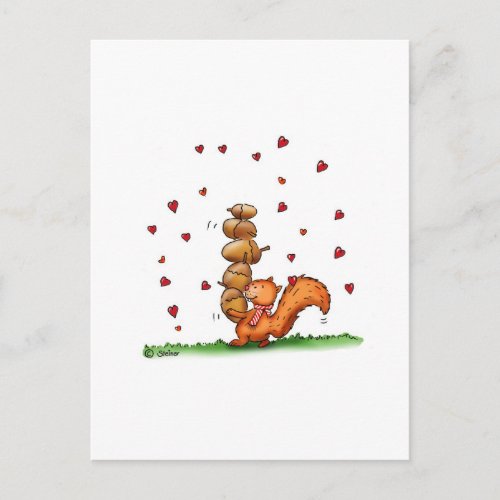 am nuts about you _humorous Valentines Day Gift Holiday Postcard