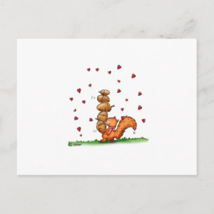 am nuts about you -humorous - Valentine's Day Gift Holiday Postcard
