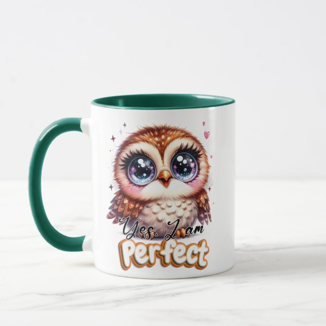  Am Perfect Quote Mug | Confident & Funny mug (Left)