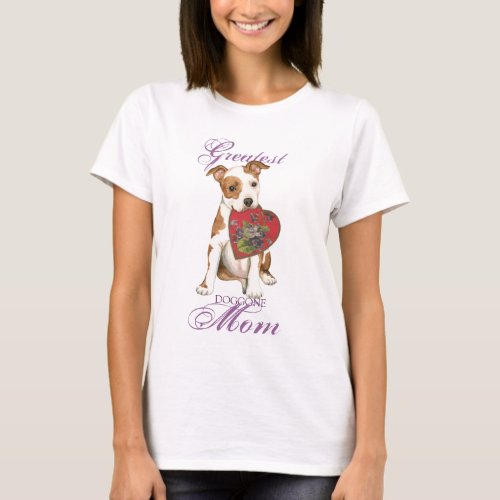 Am Staff Heart Mom T_Shirt