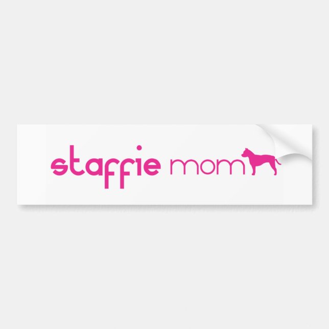 Am Staffordshire Terrier Mom Bumper Sticker (Front)