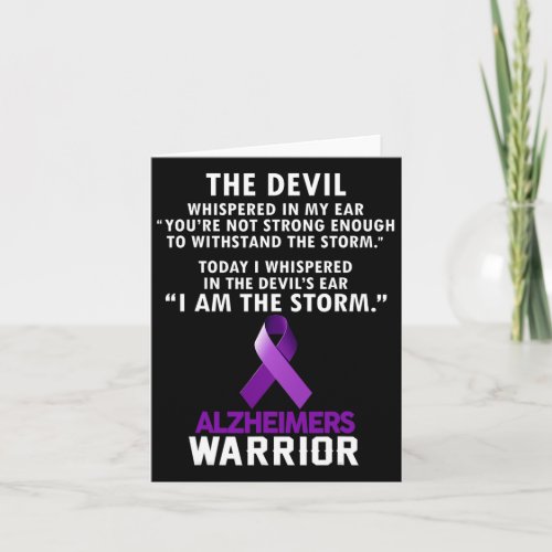 Am The Storm Alzheimerheimer Warrior  Card