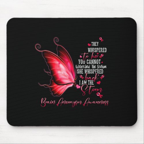 Am The Storm Brain Aneurysm Awareness Butterfly 2  Mouse Pad