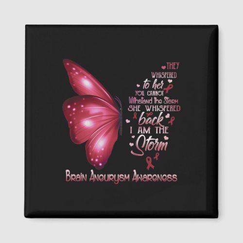 Am The Storm Brain Aneurysm Awareness Butterfly  Magnet