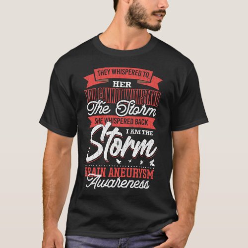 Am The Storm Brain Aneurysm Awareness Support Grap T_Shirt