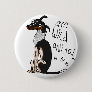 Am Wild Animal Button