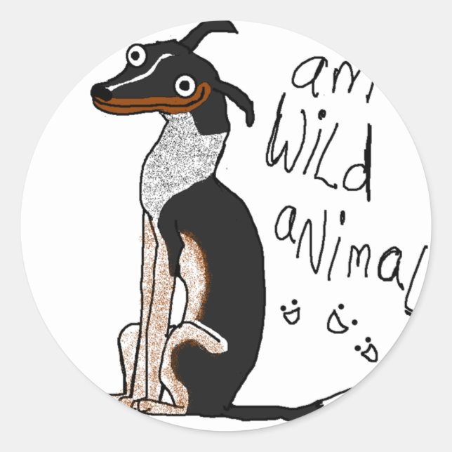 Am Wild Animal Classic Round Sticker (Front)