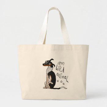 Am Wild Animal Large Tote Bag by ickybana5 at Zazzle