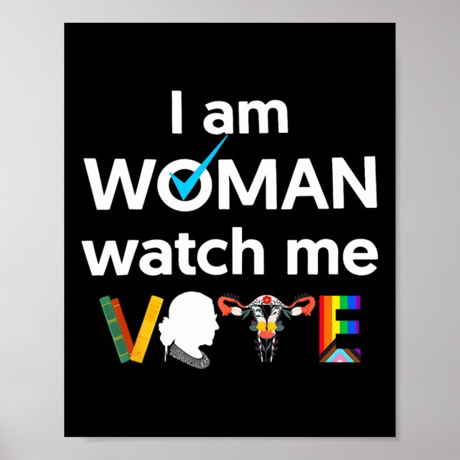 Am Woman Watch Me Vote 1  Poster (Front)