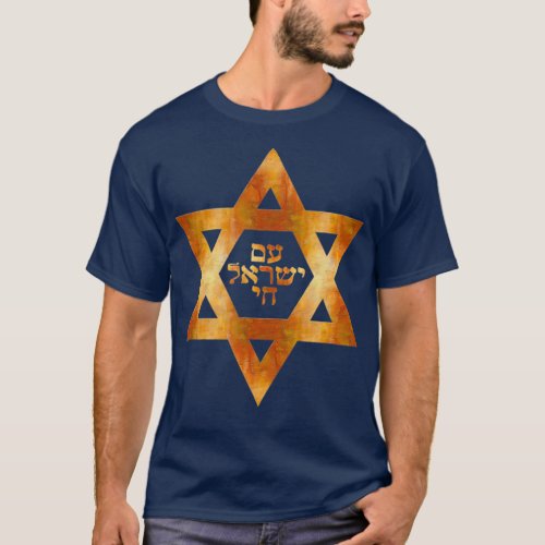 Am Yisrael Chai Star Of David Hebrew Bible T_Shirt
