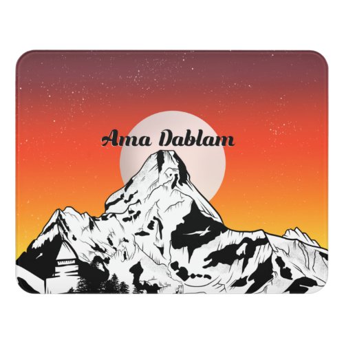 Ama Dablam Himalaya Door Sign
