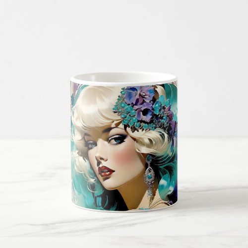 Amabel An Art Deco Woman Coffee Mug