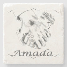 "Amada" Stone Coaster