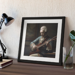 Amadeus Unplugged And Recharged Portrait Framed Art