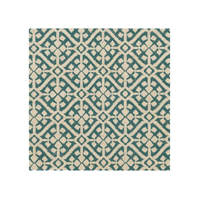 Amadora Blue Pattern Wood Wall Decor (Front)