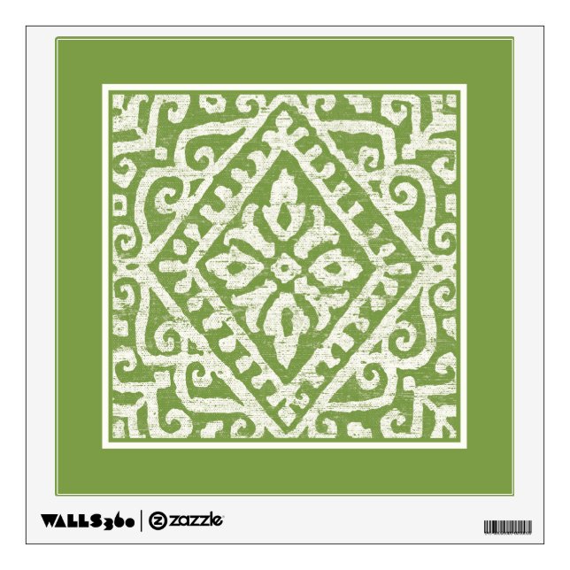Amadora Green Pattern Wall Sticker (Front)