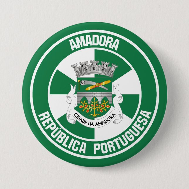 Amadora Round Emblem Button (Front)
