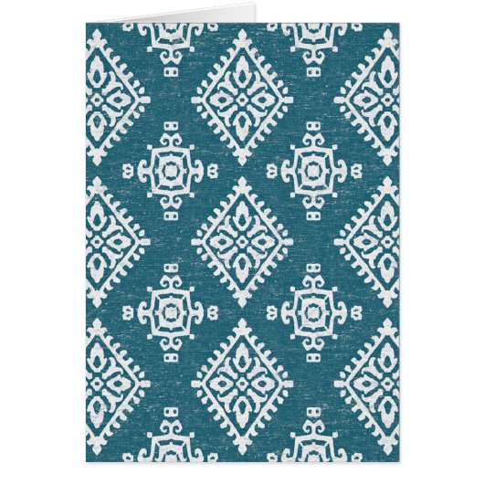 Amadora Teal Blue Pattern Cards (Front)