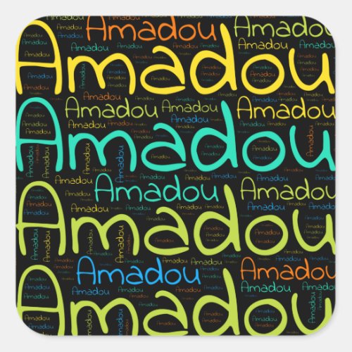 Amadou Square Sticker