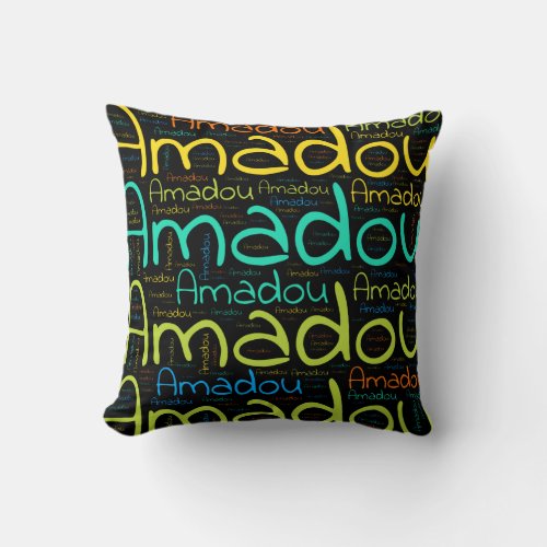 Amadou Throw Pillow