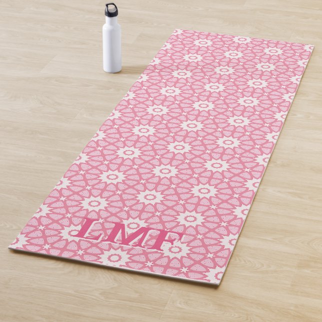 Amal Star Lattice in Pink Personalized Yoga Mat (In Situ)