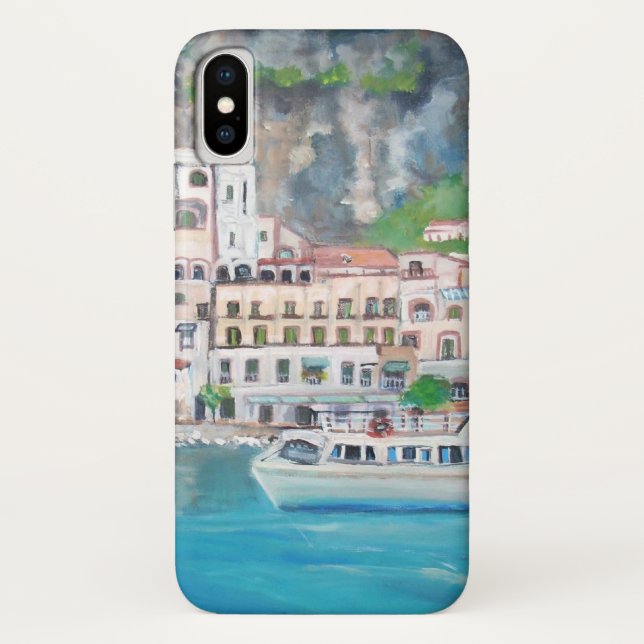 Amalfi, Apple iPhone X, Barely There Phone Case (Back)