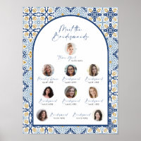 Amalfi Blue Tile Meet The Bridesmaids Bride Shower