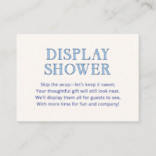 Amalfi Blue Yellow Display Shower Enclosure Card
