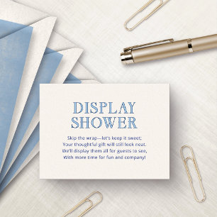 Amalfi Blue Yellow Display Shower Enclosure Card