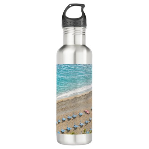 Amalfi Coast Aerial Dream 2 travel wall art Stainless Steel Water Bottle