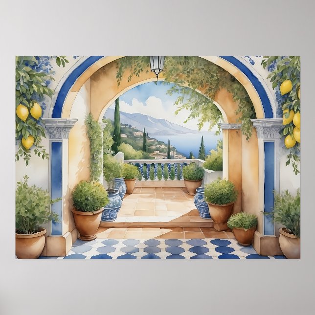 Amalfi Coast Archway Mediterranean view  Holder (Front)