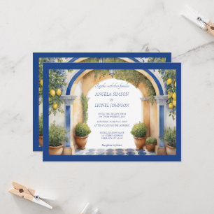 Amalfi Coast Archway Mediterranean view Invitation