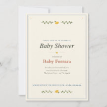 Amalfi Coast Baby Shower Invitation