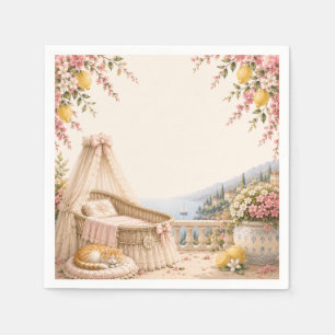 Amalfi Coast Baby Shower Mediterranean Coastal Napkins