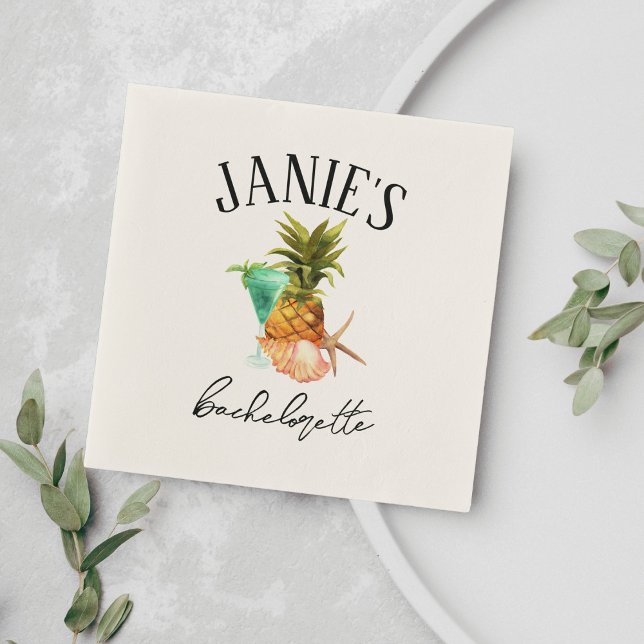 Amalfi Coast Bachelorette Party | Beach Bach Party Napkins (Creator Uploaded)