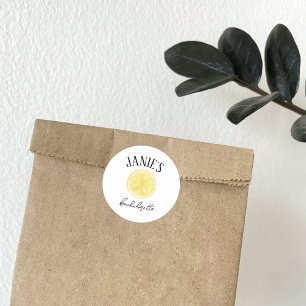 Amalfi Coast Bachelorette Party   Lemon Classic Round Sticker