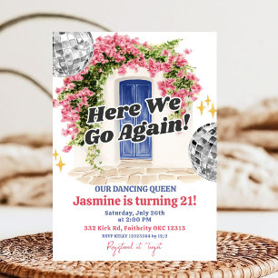 Amalfi Coast birthday party Invitation