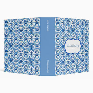 Amalfi Coast Blue White Tiles Italy Photo Album  3 Ring Binder