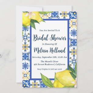 amalfi coast bridal shower invitations