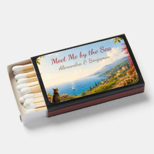 Amalfi Coast Cat by the Sea Mediterranean Coasta Matchboxes