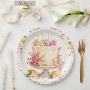 Amalfi Coast Celebration Mediterranean Lemon Paper Plates