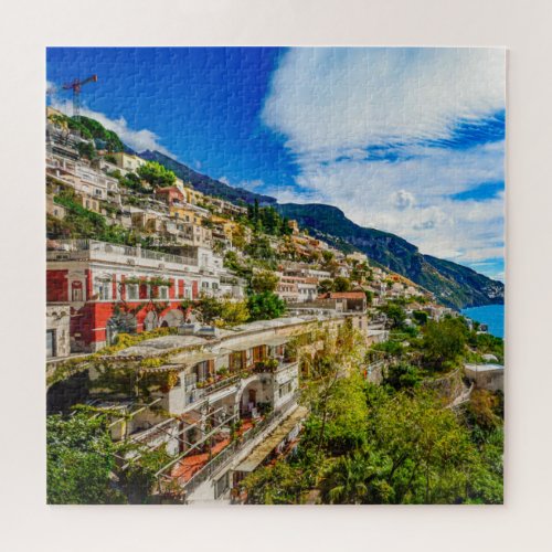 Amalfi Coast Cinque Terre Italy scenic summer Jigsaw Puzzle
