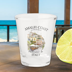 Amalfi Coast Cliff Houses – Italian Seaside  Shot Glass