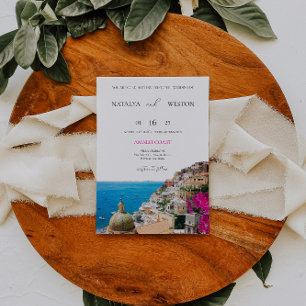 Amalfi Coast Destination Wedding Invitation