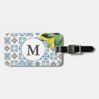 Amalfi Coast Inspired Watercolor Tile & Lemon