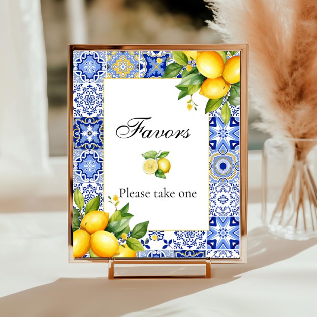 Amalfi Coast Italian Baby Shower Favors  Poster (Creator Uploaded)